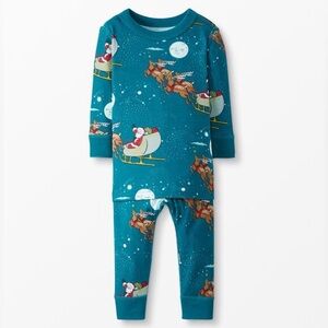 Hanna Andersson Santa’s Sleigh Pajama Set 2T